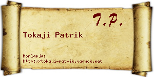 Tokaji Patrik névjegykártya